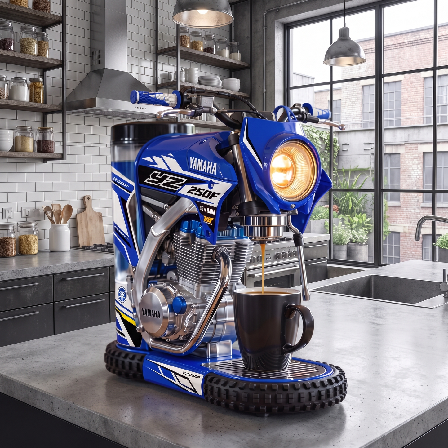Dirt Bike Coffee Machine