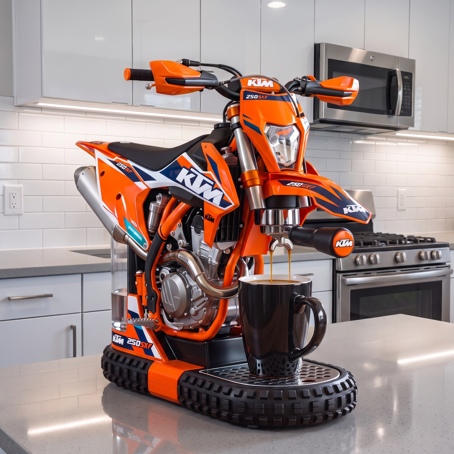 Dirt Bike Coffee Machine